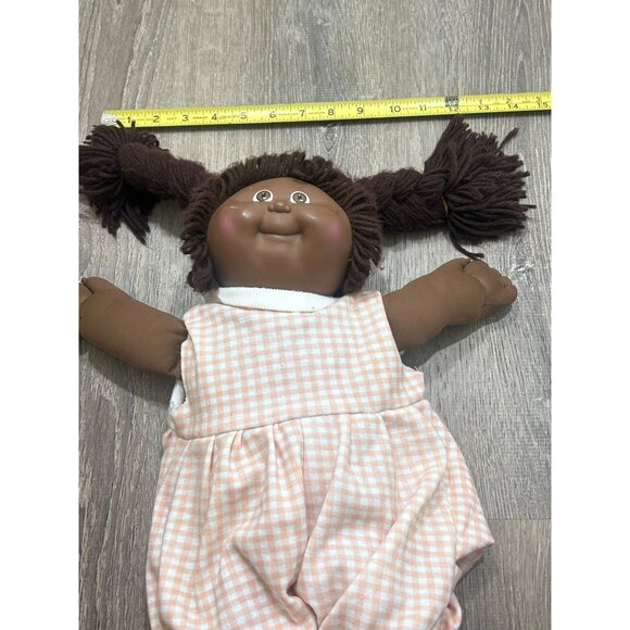 Vintage Cabbage Patch African American Girl Doll For Kids Yarn Hair Cloth Doll - Picture 10 of 10